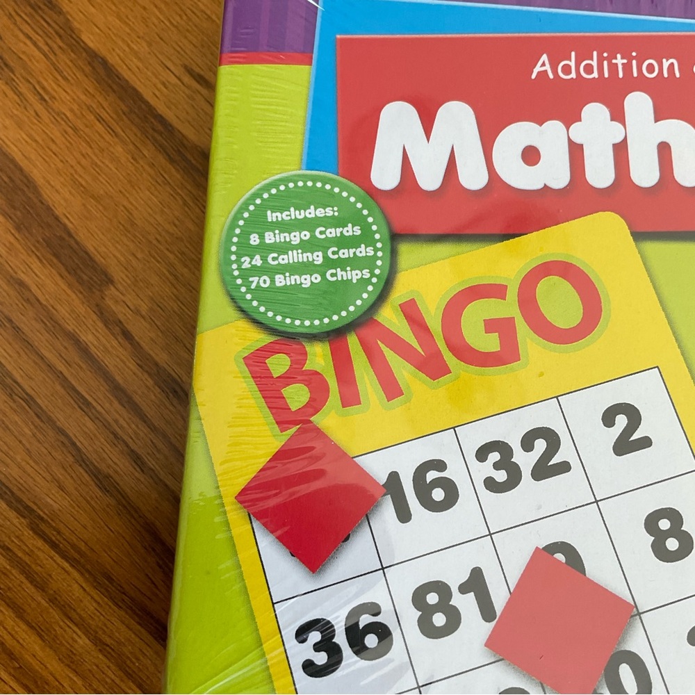 NWOT Math Bingo - Picture 2 of 2